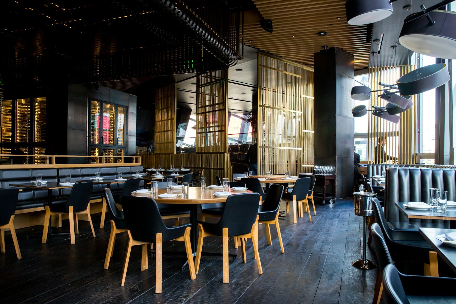 The dining room at Ember & Saffron